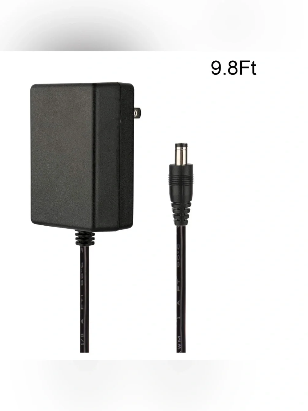 Replacement 12V Tablet Power Adapter - Black